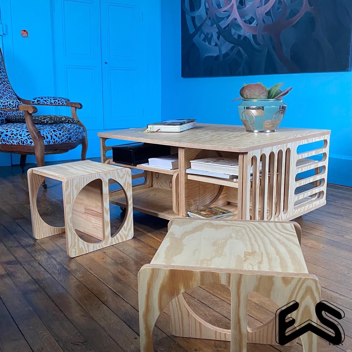 Table basse 5 en 1 — vue 2